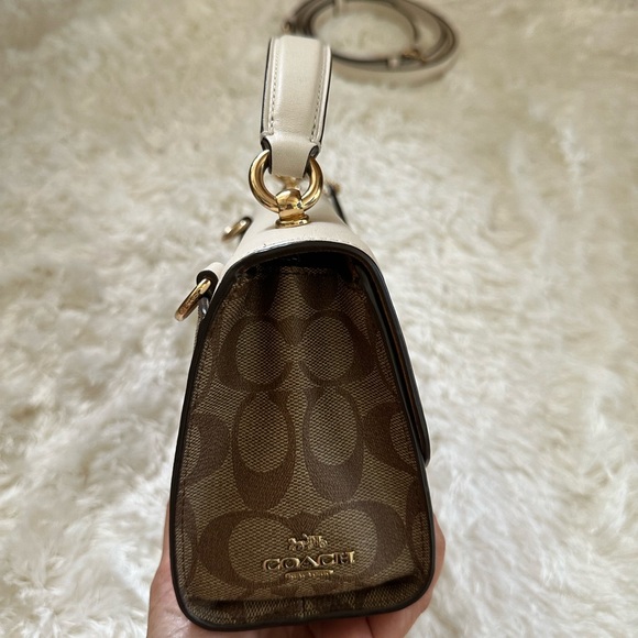 Coach Tilly Satchel 23 In Signature Crossbody Handbag Satchel - Picture 5 of 16
